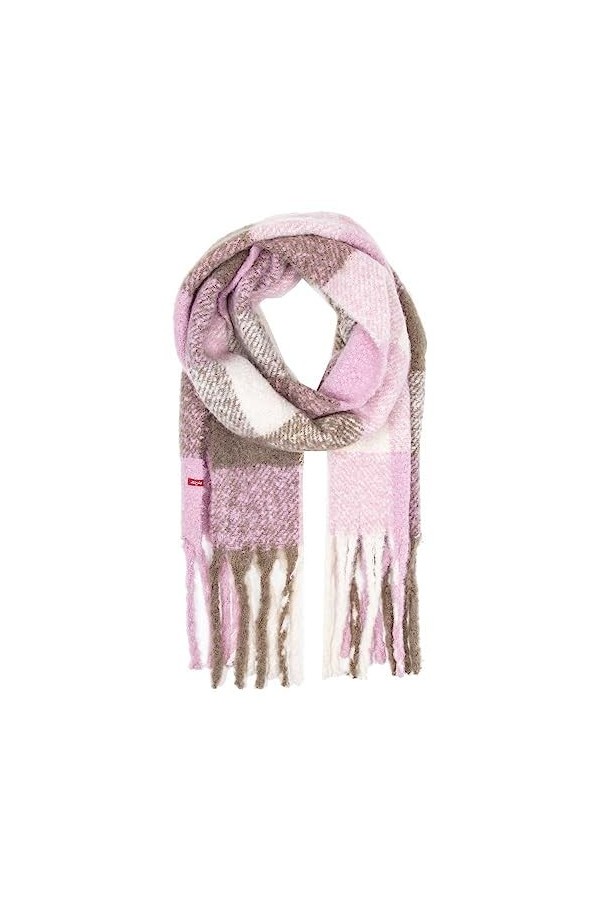 Levis Femme Womens WOMEN S PLAID SCARF, Regular White, Taille unique EU