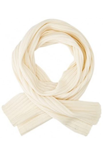 United Colors of Benetton ÉCHARPE TRICOTÉE 1244DU00C, Blanc crème 000 , OS Femme