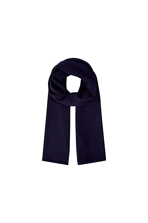 TOM TAILOR 1032638 Écharpe en Tricot Basique Femme ,30025 - Navy Midnight Blue ,ONESIZE