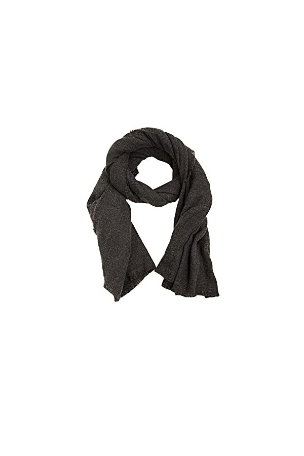 Esprit Accessoires 101EA1Q302 charpe Tendance, 010/anthracite, Taille Unique Femme
