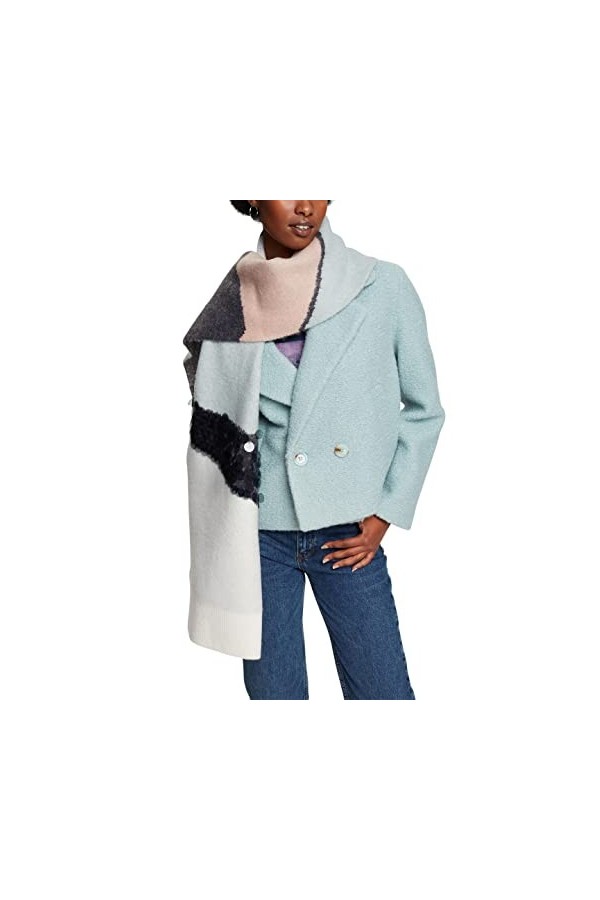 ESPRIT 122ea1q307 Écharpe Tendance, 036/Medium Grey 2, Taille Unique Femme