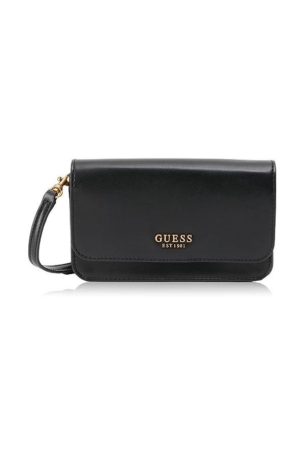 Guess Laurel SLG Phone, Sac dépaule Womens, Black