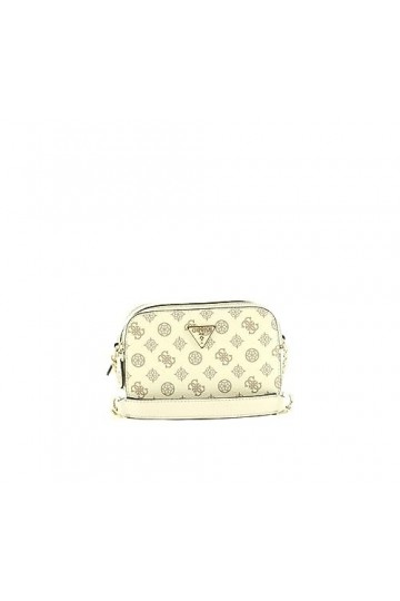 GUESS Noelle Crossbody Cam, Sac à Main Femme, Logo Cream