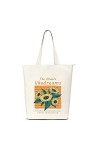 Lidxfeo Sac Tote Bag Ecologique Grand, Sacs de Courses pour Femme, Sac Cabas Toile en Coton, Sac en Tissu avec Fermeture Ecla