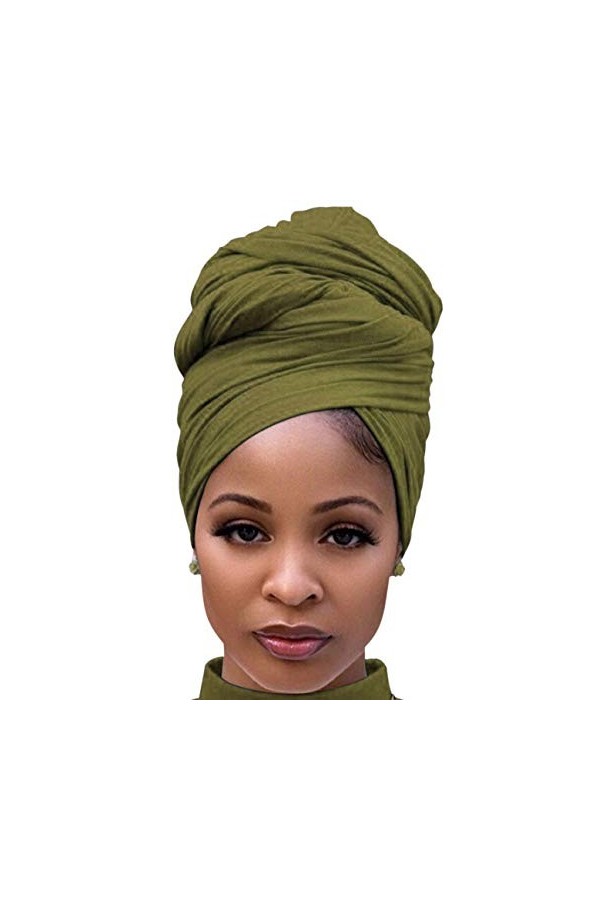 Harewom Écharpe en jersey pour femme - Longue et légère - Noir - 178 cm x 81 cm