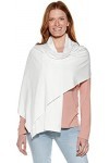 Coolibar Sanibel Châle de plage UPF 50+ pour femme Protection solaire, blanc, taille unique