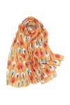 Claudia & Jason® Écharpe douce Motif arbre - Jaune - 35