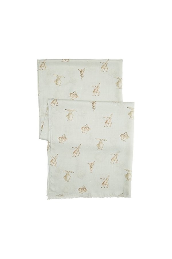 Wrendale Designs The Country Set Écharpe Motif lièvre qui saute