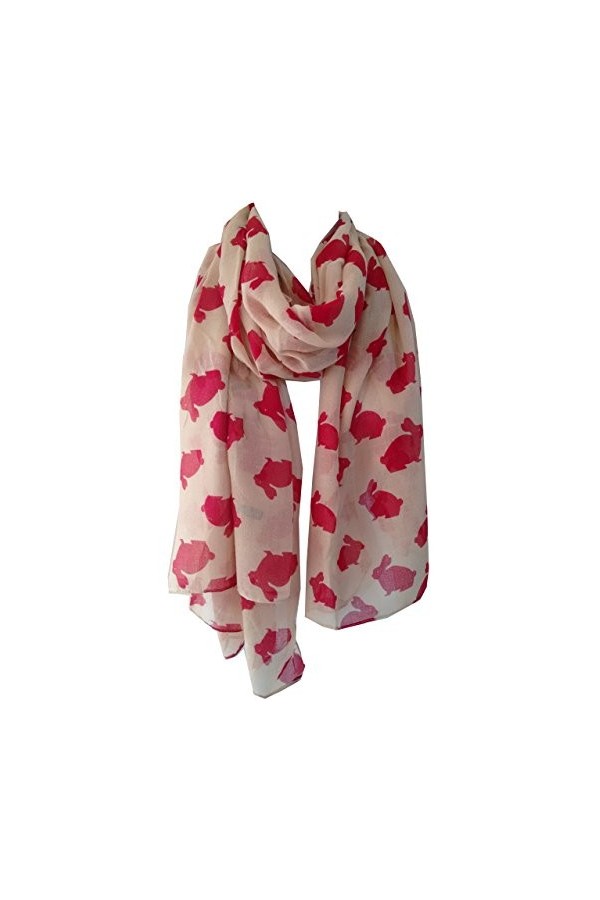 Glam-London Echarpe - Femme - rouge - Large