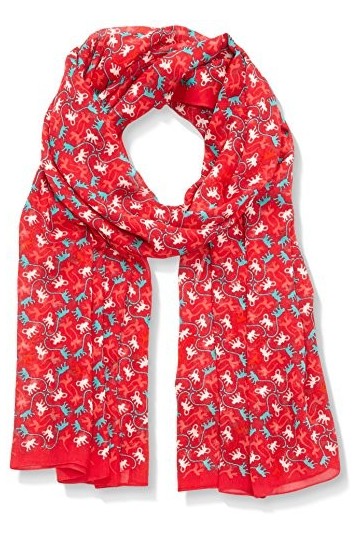 Kipling Viscose Scarf Chaussures, Rose Flamboyant Mm , Taille Unique Femme