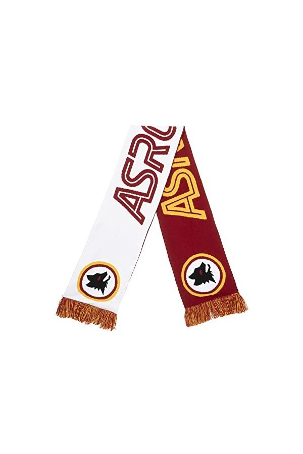 AS Roma Écharpe Tubulaire Blanc Bordeaux Lupetto