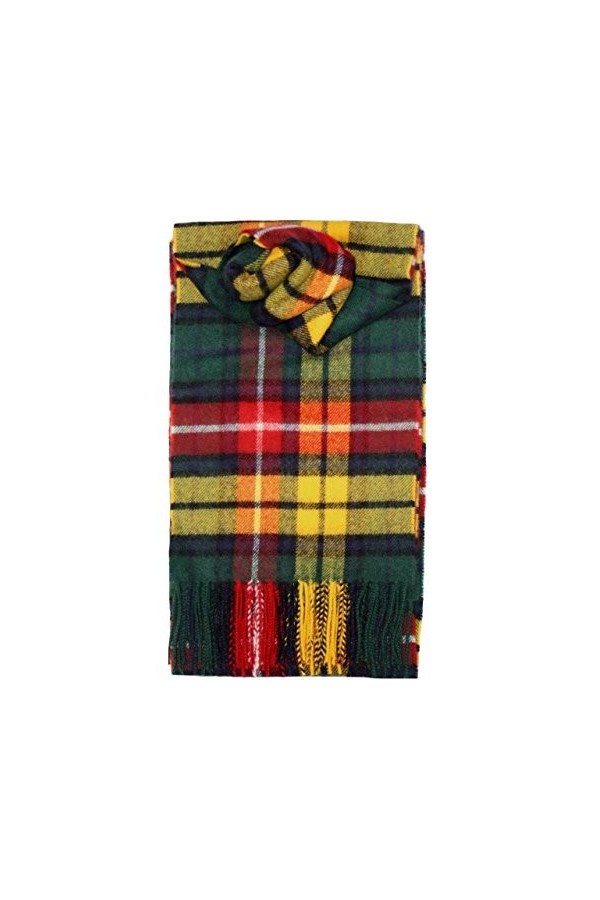Lochcarron of Scotland, Scozia Buchanan Tartan Moderne Echarpe en laine dagneau
