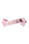 OLILLY Echarpe Mum to Be Blanche et Rose Gold pour Babyshower Blanche et Rose Gold 