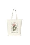 Lidxfeo Sac Tote Bag Ecologique Grand, Sacs de Courses pour Femme, Sac Cabas Toile en Coton, Sac en Tissu avec Fermeture Ecla