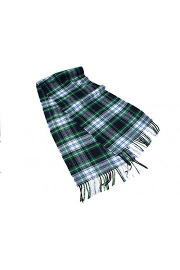 Écharpe tartan en laine dagneau 160 x 30,5 cm