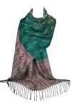 GFM Écharpe ou pashmina Motif notes de musique Taille L ou M - Turquoise - Large