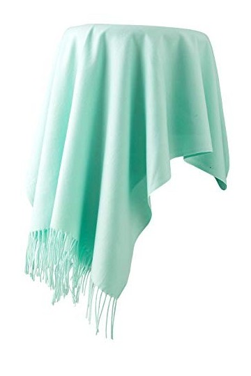 Dolamen Unisex Femme Echarpe Foulards avec des glands, Femme Léger et doux luxueux Vintage Hiver La Châles Etoles écharpe pou