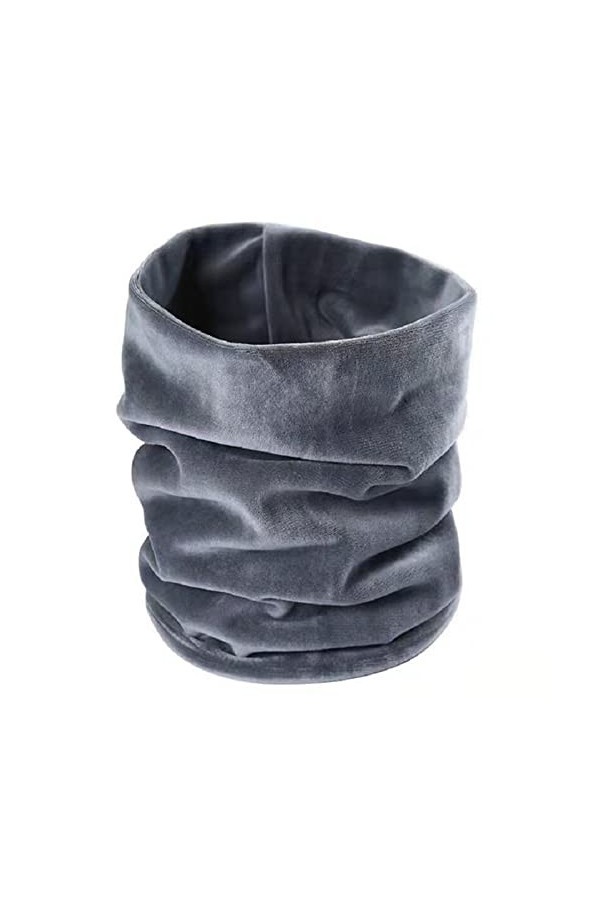 Rayson Écharpe Femme et Homme Foulard Hiver Cache Cou Cache Col Tour de Cou Femme pour Ski Moto Vélo,Gris