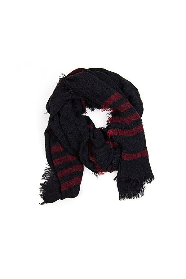 MANUMAR Écharpe unisexe | Foulard fin pour homme et femme avec motifs sobres comme accessoire parfait automne/hiver | Écharpe