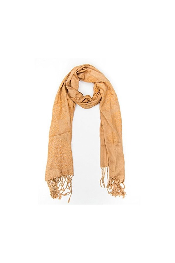 MANUMAR Foulard pour femme en différentes couleurs avec motif à pois, parfait pour lautomne/hiver, accessoire classique, idé