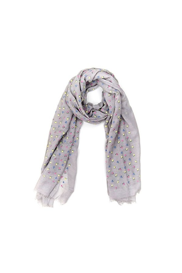 MANUMAR Foulard pour femme en différentes couleurs avec motif à pois, parfait pour lautomne/hiver, accessoire classique, idé