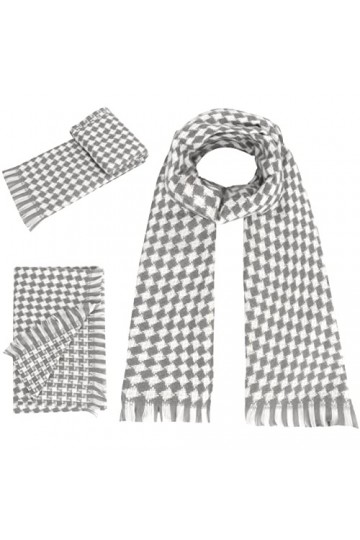 Simpolor -Hiver Echarpe pour femmes - Echarpes chaudes et douces - Echarpes à glands - Châles à carreaux pour femmes