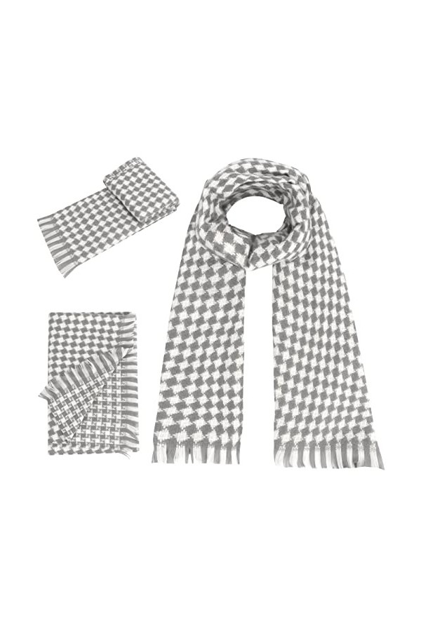 Simpolor -Hiver Echarpe pour femmes - Echarpes chaudes et douces - Echarpes à glands - Châles à carreaux pour femmes