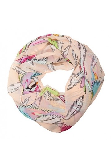 MANUMAR Écharpe pour femme | Foulard avec motif plume en différentes couleurs comme accessoire parfait pour lautomne et lhi