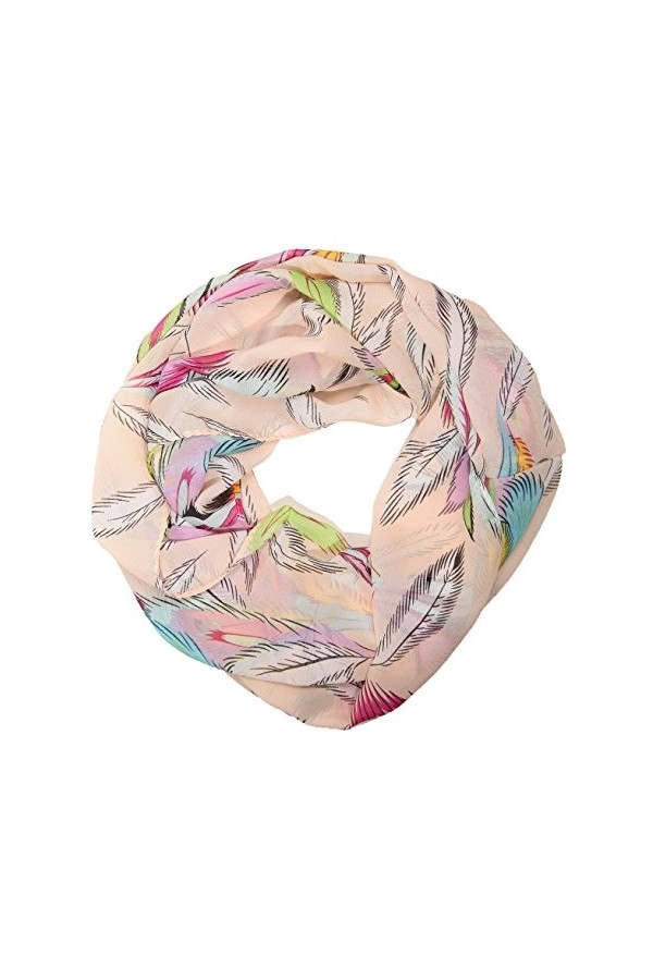 MANUMAR Écharpe pour femme | Foulard avec motif plume en différentes couleurs comme accessoire parfait pour lautomne et lhi