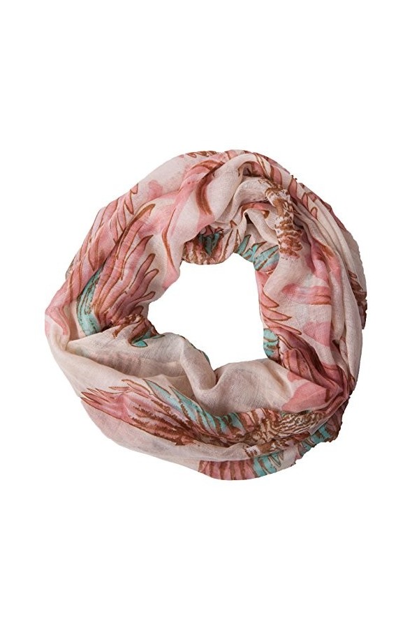 MANUMAR Écharpe pour femme | Foulard avec motif plume en différentes couleurs comme accessoire parfait pour lautomne et lhi