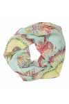 MANUMAR Écharpe pour femme | Foulard avec motif plume en différentes couleurs comme accessoire parfait pour lautomne et lhi