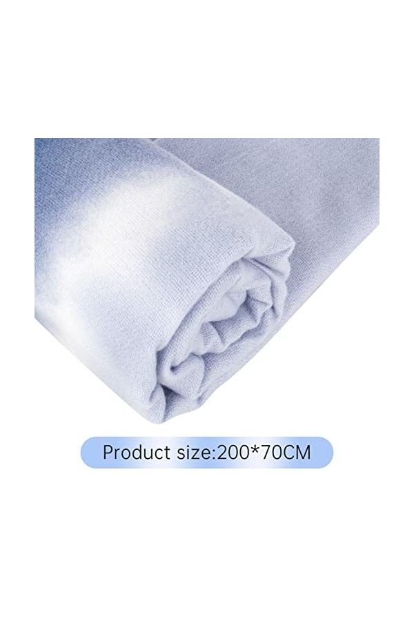 XTDMJ Écharpe Femme, Écharpes & Châles pour Femme Franges, Écharpe Femme Bleu Ciel Dégradé de Couleur Écharpe Tricotée Chaude