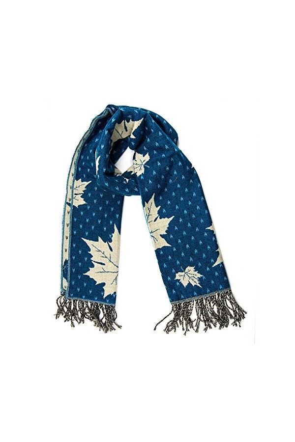 MANUMAR Écharpe unisexe | Foulard fin pour homme et femme avec motifs dhiver comme accessoire parfait pour lautomne/hiver |