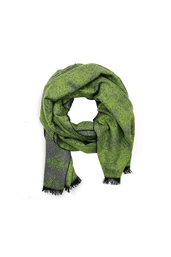 MANUMAR Écharpe unisexe | Foulard fin pour homme et femme avec motifs simples comme accessoire parfait pour lautomne/hiver |