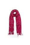 MANUMAR Écharpe pour femme en différentes couleurs avec motif floral comme accessoire parfait pour lautomne et lhiver. - - 