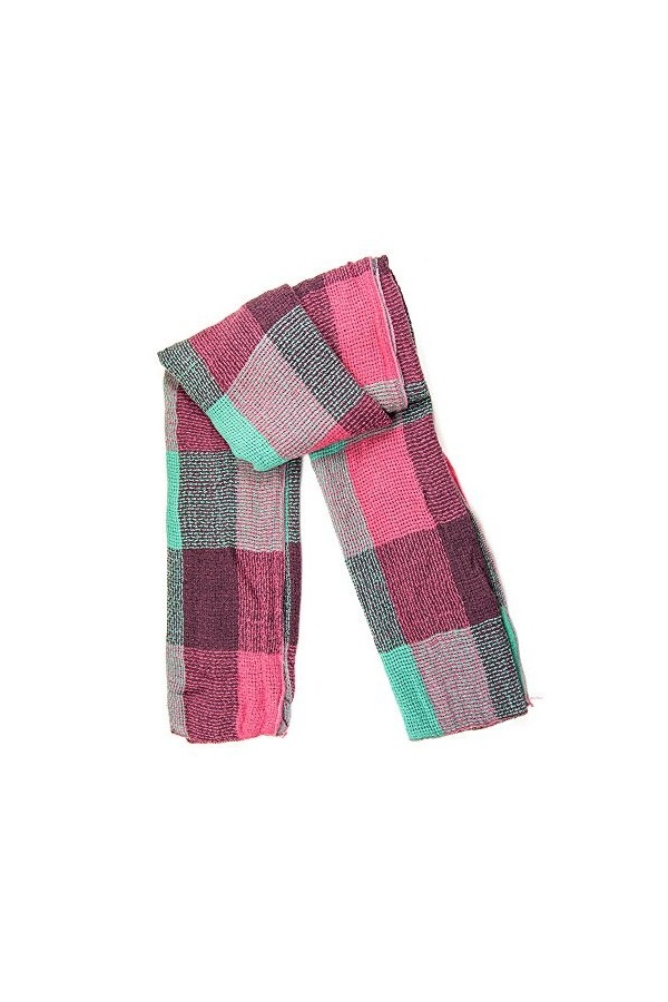 MANUMAR Écharpe unisexe | Foulard fin pour homme et femme avec motifs sobres comme accessoire parfait automne/hiver | Écharpe