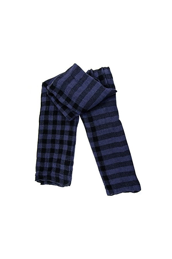 MANUMAR Écharpe unisexe | Foulard fin pour homme et femme avec motifs simples comme accessoire parfait pour lautomne/hiver |