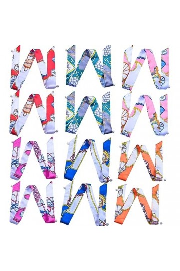 SSRDFU - 12 Pcs Sac à Main Wrap Ruban, Sac à Main écharpe Portefeuille Mode poignée Wrap Ruban écharpe Portefeuille poignée C