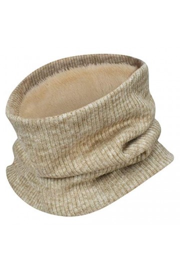 Yuson Girl 2 Pièces Col Écharpe Chauffant Hiver Tour De Cou Tricoté Avec Doublé Polaire Chaud Cache-Col Épais Foulard Tube Éc