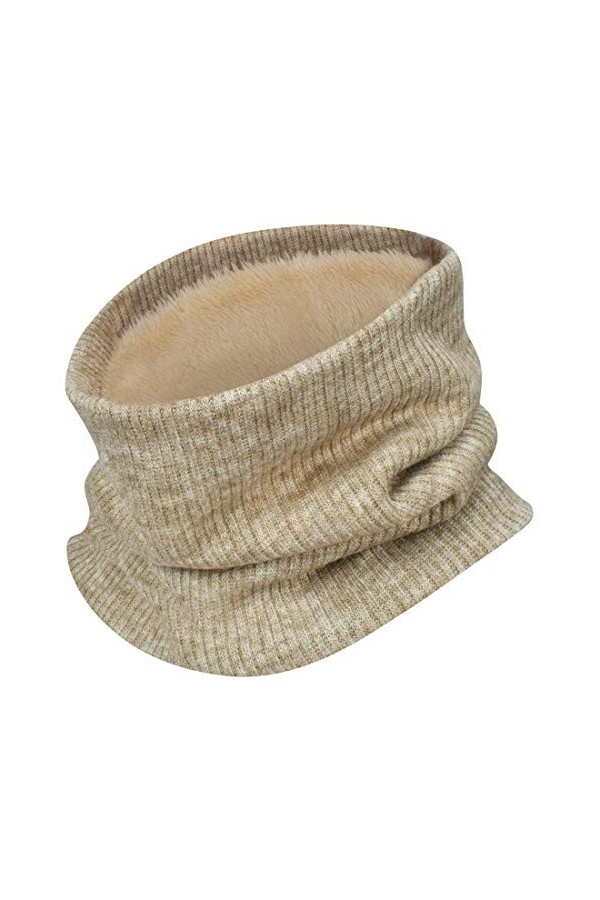 Yuson Girl 2 Pièces Col Écharpe Chauffant Hiver Tour De Cou Tricoté Avec Doublé Polaire Chaud Cache-Col Épais Foulard Tube Éc
