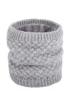 Unisex Hiver Écharpe Tricot Chaud Snood Femme Echarpe Tube dhiver Femme Homme Motif En Croix Écharpe Chauffant Tour De Cou T