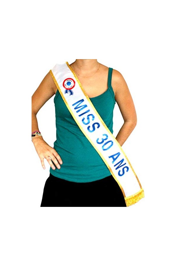 Générique Echarpe Miss 30 Ans - Bleu - One-Size