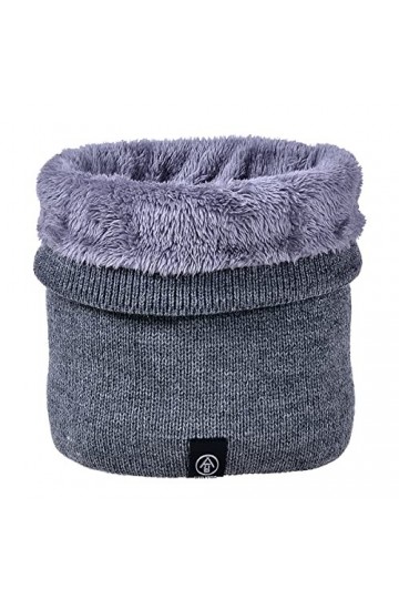 Hivernale Tube Écharpe Femme et Homme Hiver Tour de Cou Chaud Tricot Foulard laine Doublée Tricot Écharpe de laine Isolante p