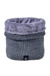 Hivernale Tube Écharpe Femme et Homme Hiver Tour de Cou Chaud Tricot Foulard laine Doublée Tricot Écharpe de laine Isolante p
