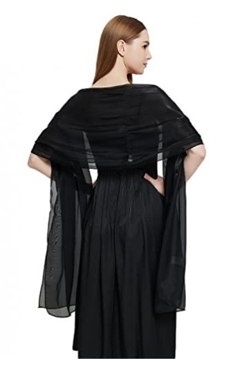 LATH.PIN Echarpe Châles Etoles en Satin Femme,Belle Brillant Écharpe Pour Bridemaids Demoiselles Mariée Mariage Soirée Cérémo