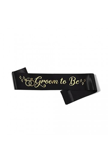 通用 Écharpe Groom to Be Future Marié pour Enterrement de Vie de Garçon Noir 