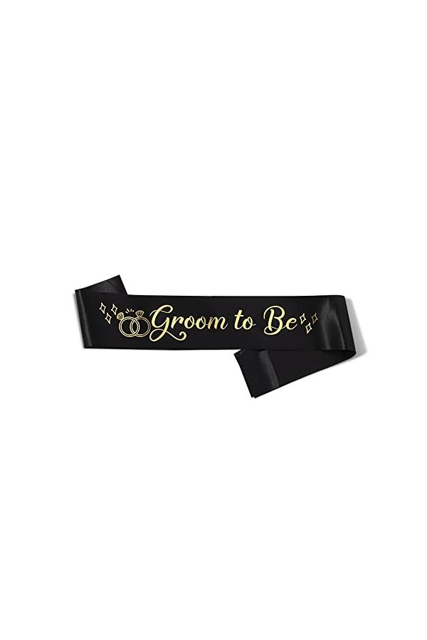 通用 Écharpe Groom to Be Future Marié pour Enterrement de Vie de Garçon Noir 