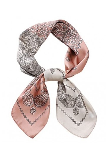 FAIRYGATE Femmes Soie Carré Écharpe Foulards Haute QualitéSatin De Mode Lisse Élégant Madame Sacs à Main Décoration Randonnée