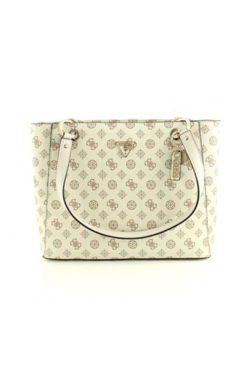 GUESS Noelle, Sac à Main Femme, Logo Cream, OneSize