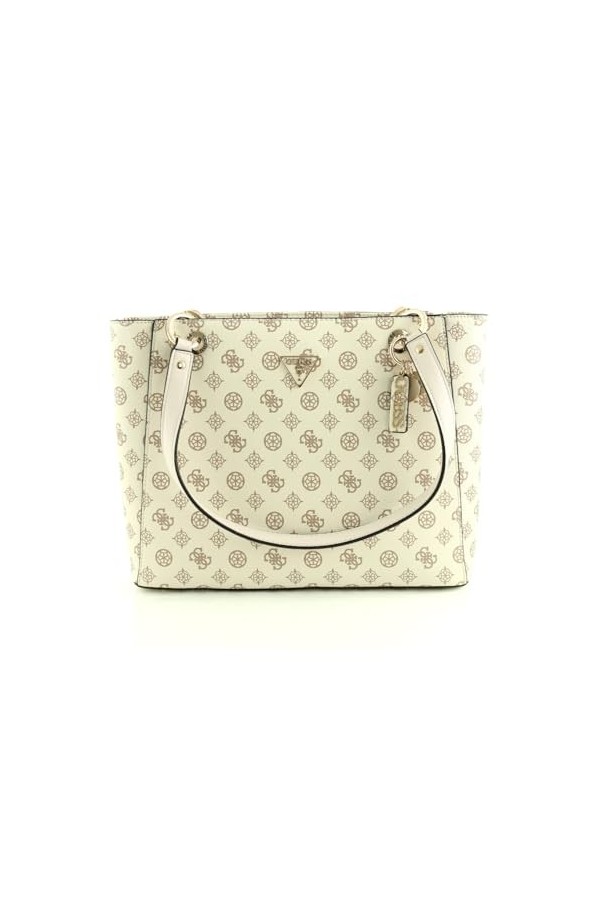 GUESS Noelle, Sac à Main Femme, Logo Cream, OneSize